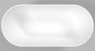 Ванна из искусственного камня Whitecross Coral A 0213.165075.100 165x75см белый глянец